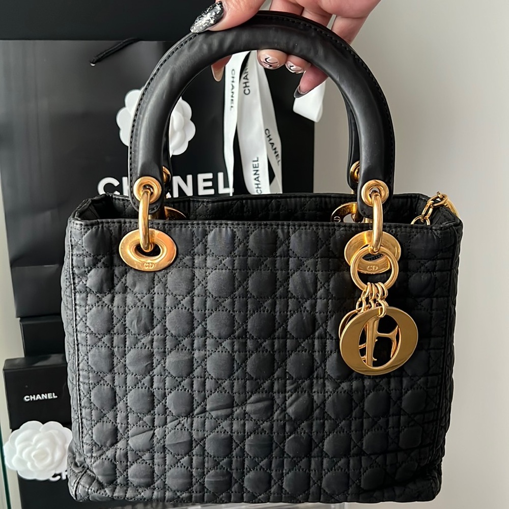 Black Vintage Christian Dior Lady Dior Bag 🔥🔥